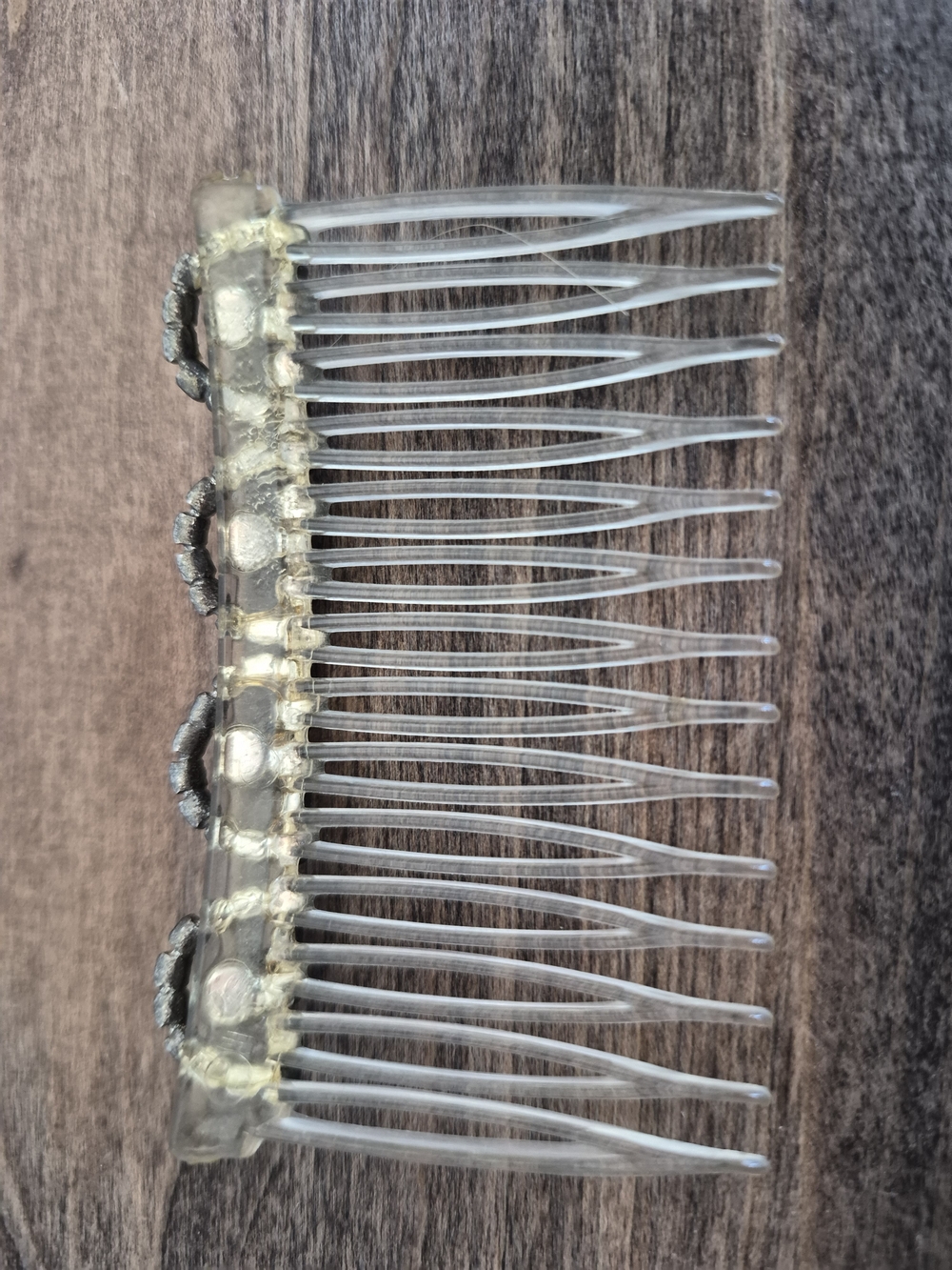 Crystal Rhinestone Hair Comb - Clear - Picture 4 of 4
